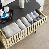 4 Drawer Storage Cabinet,Freestanding Cabinet,Bedroom Clothing Storage,Large Capacity,Modern W2673P208644