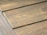 Outdoor Acacia Wood Dining Table, Sandblast Gray Finish and Black N768P190946G