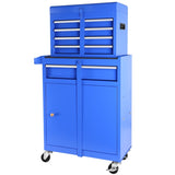 ZNTS 5-Drawer Rolling Tool Chest, High Capacity Tool Storage Cabinet W/Lockable Wheels, Adjustable Shelf W1239132607