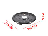 Driver Side 12" Hydraulic Brake Backing Plate Compatible with 7,000 lb Trailer Axles Mounts to 96466326