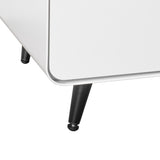Modern Night Stand Storage Cabinet for Living Room Bedroom, Steel Cabinet with 3 Drawers,Bedside W252113554