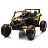 ZNTS 12V Ride On Car with Remote Control,UTV ride on for kid,3-Point Safety Harness, Music Player 78269199