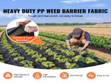 Weed Barrier 4x250ft Landscape Fabric 5oz Heavy Duty Geotextile Fabric Woven PP Weed Control Mat for 01661493