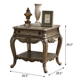 Vintage Oak Rectangular End Table B062P189254