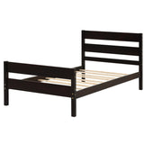 ZNTS Twin Bed with Headboard and Footboard,Espresso W50440500