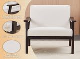 Modern Armchair with High Back,Upholstered Living Room Chairs with Solid Wood Legs,Leisure Reading 81394927