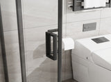 Goodyo 32"-36" W x 72" H Expandable Square Shower Enclosure, Sliding Corner Shower Door with SGCC D163170157