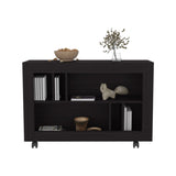 Norwood Table Cart, Living room, Black B092P306239
