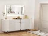 Bathroom Mirror 40" x 24" Front and Backlight, 5 Mins Defog, 5MM Full HD Reflected Wall Mounted T3177P296176