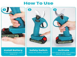 4-in-1 Pole Pruning Shears, Electric Pruning Shears & pole saws for tree trimming with 7 adjustable 14184232