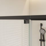 32-36" W x 76" H Scalable adjustable frame Shower Door with 1/4" Clear SGCC Tempered W2965P277645