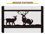 Double Layer Firewood Holder With Animal Pattern And Tools, Brown 28714394