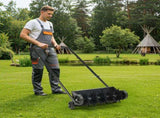 19in Push Spike Aerator, Heavy Duty Rolling Lawn Aerator, Rotary Spike Lawn Aerator, Manual Aeration 19150241