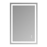 24x36" Frameless Tempered Mirror Dual LED Light Strips Front and Back LightingUnable ship on 28792828
