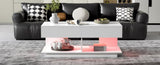 U-Can 41.3''-76.7'' Extendable Coffee Table, Efficient Central Coffee Table with Multiple Storage N724P290061K
