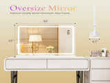 22"x32" LED Vanity Mirror with Lights, Dimmable 3-Color Modes, Touch Screen Makeup Mirror for 04638938