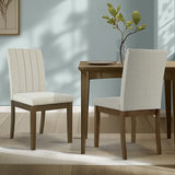 Upholstered Channel-back Dining Chair Set of 2 B035P262672