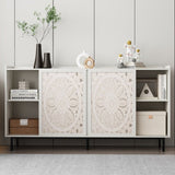 Living Room Furniture Mid Century Modern Tv Stand Kitchen Storage White Curio Buffet Cabinet W2263P207529