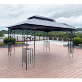 13x10 Outdoor Patio Gazebo Canopy Tent With Ventilated Double Roof And Mosquito net W41942174