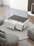 Party time modern style LED display Refrigerator coffee table in White color B009P239121