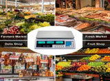 ACS-30 40kg/5g Digital Price Computing Scale for Vegetable US Plug Silver & White 01176944