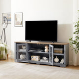 Modern Farmhouse TV Media Stand, Large Home Entertainment Console, for TV Up to 80'', with Open W1758P147679