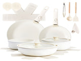 19-Piece Cookware Set, 5 Pots and 2 Lids, Removable Handles, Non-Stick Aluminum Pots and Pans, 91408712