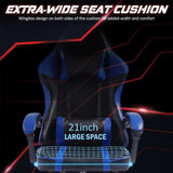 Ergonomic Gaming Chair with Footrest, PU Leather Video Game Chairs for Adults, Reclining Gamer Chair 62305538