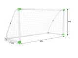 6' x 4' Soccer Goal Training Set with Net Buckles Ground Nail Football Sports 22590076