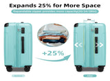 Luggage Sets 6 Piece with Duffel Bags, Hardside Expandable Suitcases with Spinner Wheels TSA Lock, W3412P391676
