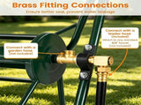 Heavy-Duty Garden Hose Reel Cart, 400FT Large Capacity Water Hose Holder with 10" Pneumatic Rubber 48099063