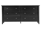 Black embossed P2 Particleboard MDF Melamine 120*40*80cm Framed Double-row Double-handle 88227557