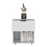 Aberdeeen 19.7-Inch High Nightstand End Table with Open Shelf B200P173171
