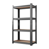 4-Layer Storage Rack, Adjustable Height Wooden Shelf, Suitable For Kitchen, Garage, Storage Room, 29480118