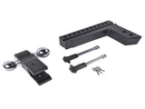 Heavy Duty Adjustable Trailer Hitch Fits 2.5" Receiver 10" Drop/Rise 18500 LBS 2" & 2-5/16" Dual 02275343