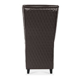 23.03" Wide Faux Leather High-Back Accent Chair, Comfy High Wingback Chair, Living Room Chair with W680P313515