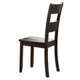 Distressed Walnut Ladder Back Side Chairs B062P182729