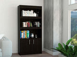 Shell Beach 1-Drawer 3-Shelf Bookcase Black Wengue B06280137
