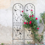4 Pack Metal Garden Trellis 86.7" x 19.7" Rustproof Trellis for Climbing Plants Outdoor Flower W1586P268047