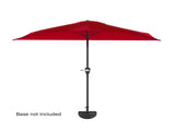9ft Half Umbrella for Balcony, Porch, or Deck, Red 77644533