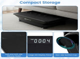 Black Full Body Vibration Plate Exercise Machine, 10 Adjustable Speed Levels with Remote Control & 13013998
