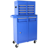 ZNTS 5-Drawer Rolling Tool Chest, High Capacity Tool Storage Cabinet W/Lockable Wheels, Adjustable Shelf 73057339