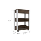 Dundee Kitchen Cart, One Drawer, Two Open Shelves B128P148708