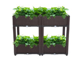 4Pcs Free Splicing Injection Planting Box Brown 24440434