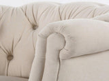 Katherine Tufted Accent Chair, Sky Neutral Beige Polyester B2719P238177