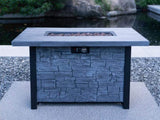 44" W x 25" H Outdoor Patio Propane Gas Fire Pit Table - 50,000 BTU High-temperature-resistant W2691P231613