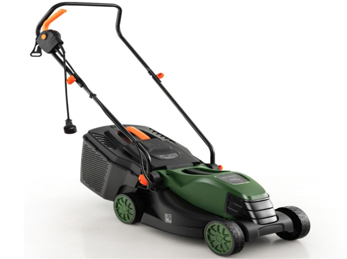 Mower Rope Circle 12 ampere 13.5 inch electric rope lawn mower with dual safety switches ...