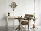 30" x 23.5" Artistic White Diamond Scrollwork Mirror, Home Accent Mirror for Living Room, Entryway, W2078124361