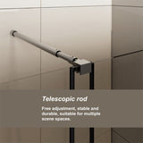 Glass Shower Door, 30 - 60 in.W x 72 in.H Shower Sliding Door Walk-in Shower Screen Dual Usage,1/4 W3048P278316