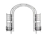 78*23*83.9 Arc Roof Double Layer Arch Courtyard Black 07528371